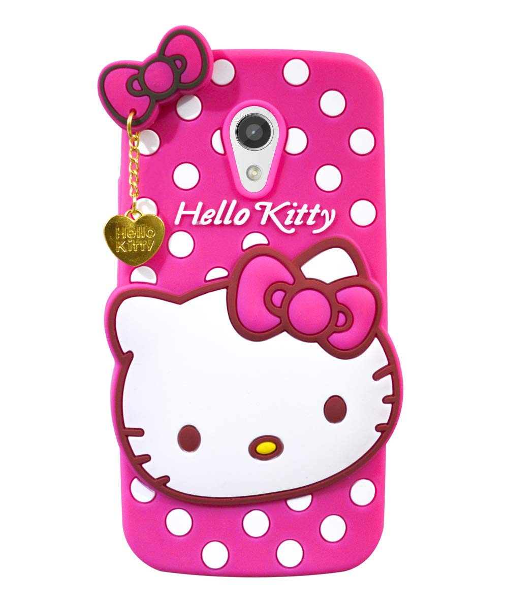 Coverage Kitty Back Cover for Motorola Moto G (2nd Generation) - Pink
