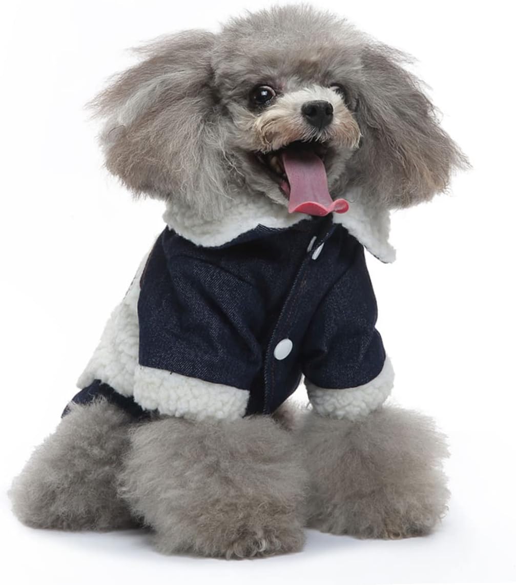 Angoily 3pcs Dog Jacket Stylish Windproof Warm Clothing for Pets Lightweight Comfortable Pet Coat for Dogs Fashionable Wear for Cold Weather