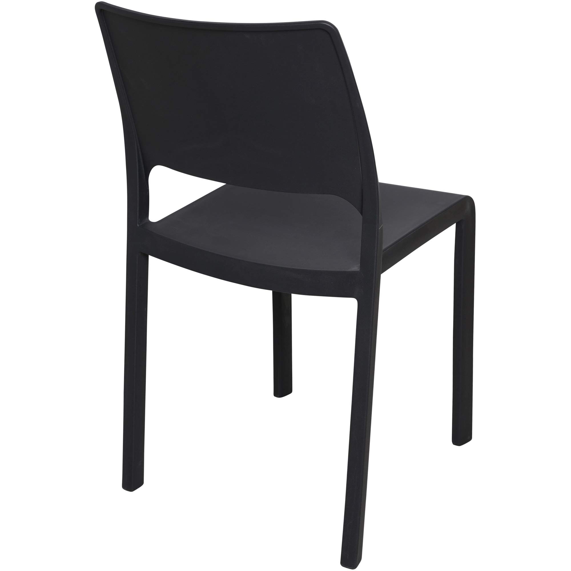 Dmora - Sedia da Esterno Ancona, Seduta da Giardino, Sedia per Tavolo da Pranzo, Poltrona Outdoor, 100% Made in Italy, Cm 46x52h83, Antracite