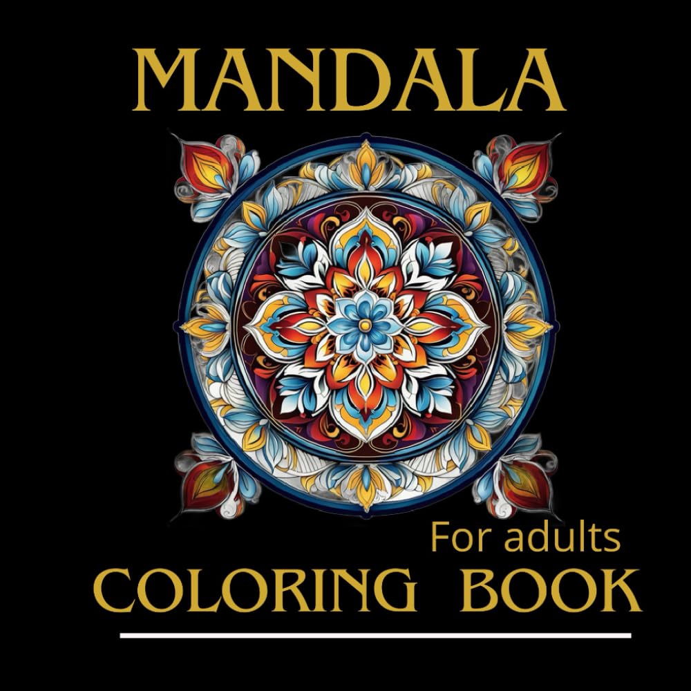 Pocket Size Mandala Coloring Book For Adults: Mini mandala coloring book for adults, a stress relief book