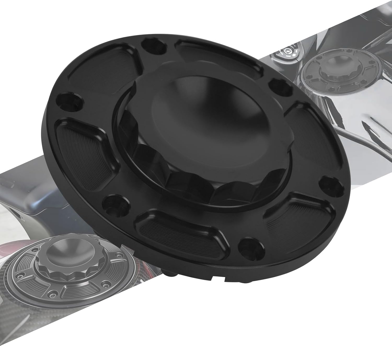 Gas Cap Fuel Tank Oil Cover Fit For Harley Touring Road Glide Stree Glide 2023.5-2026 Black