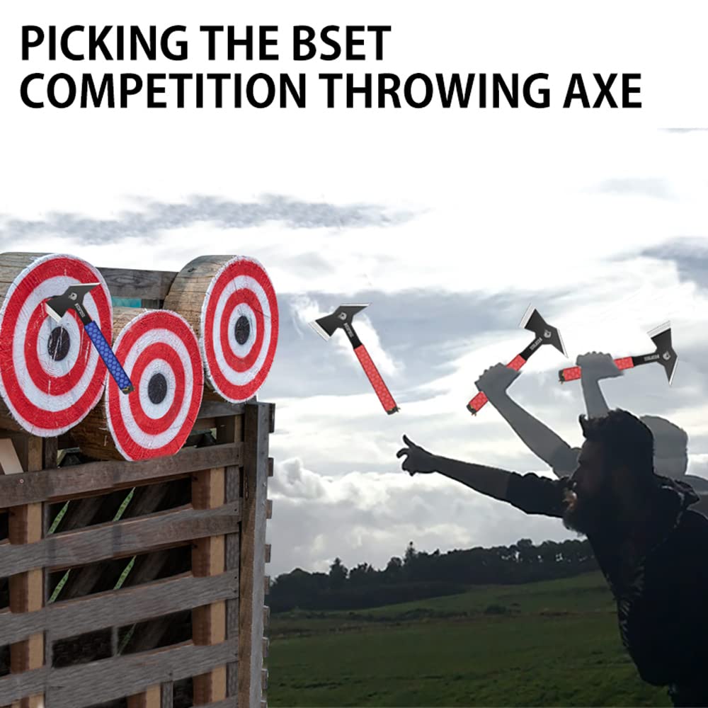 Buy NedFoss Throwing Axe,3 Pack Full Tang Steel Axe Throwing with Nylon Sheath Carrying Case, 11