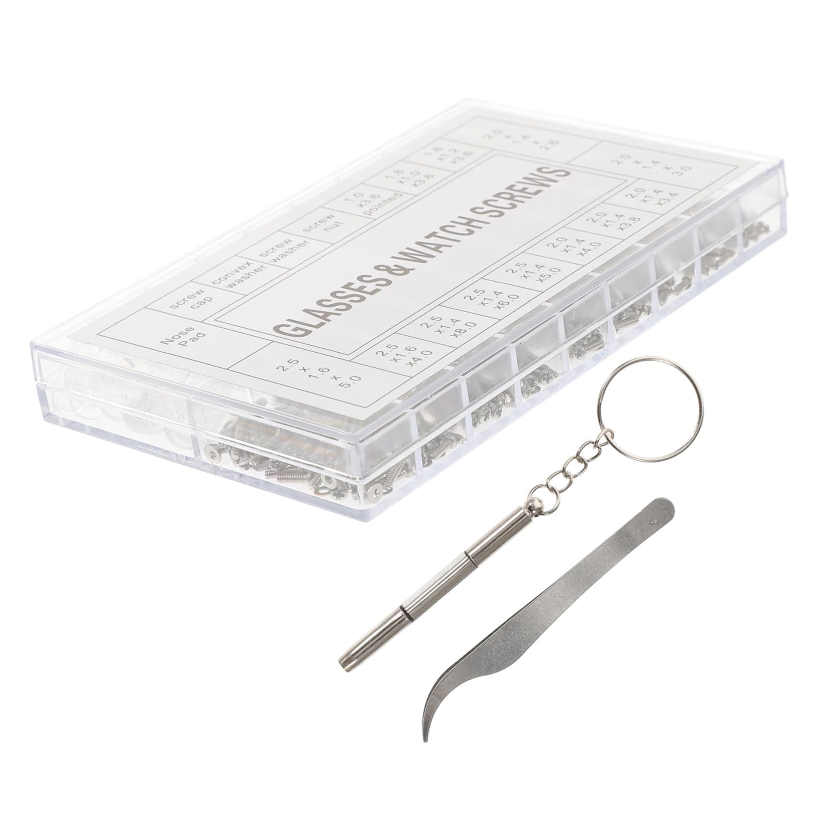 HOMSFOU Eyeglass Repair Kit Mit Präzisen Schraubendrehern Für Brillenreparatur Und Nasenpad-austausch Für Verschiedene Brillenarten Langlebig Und Komfortabel