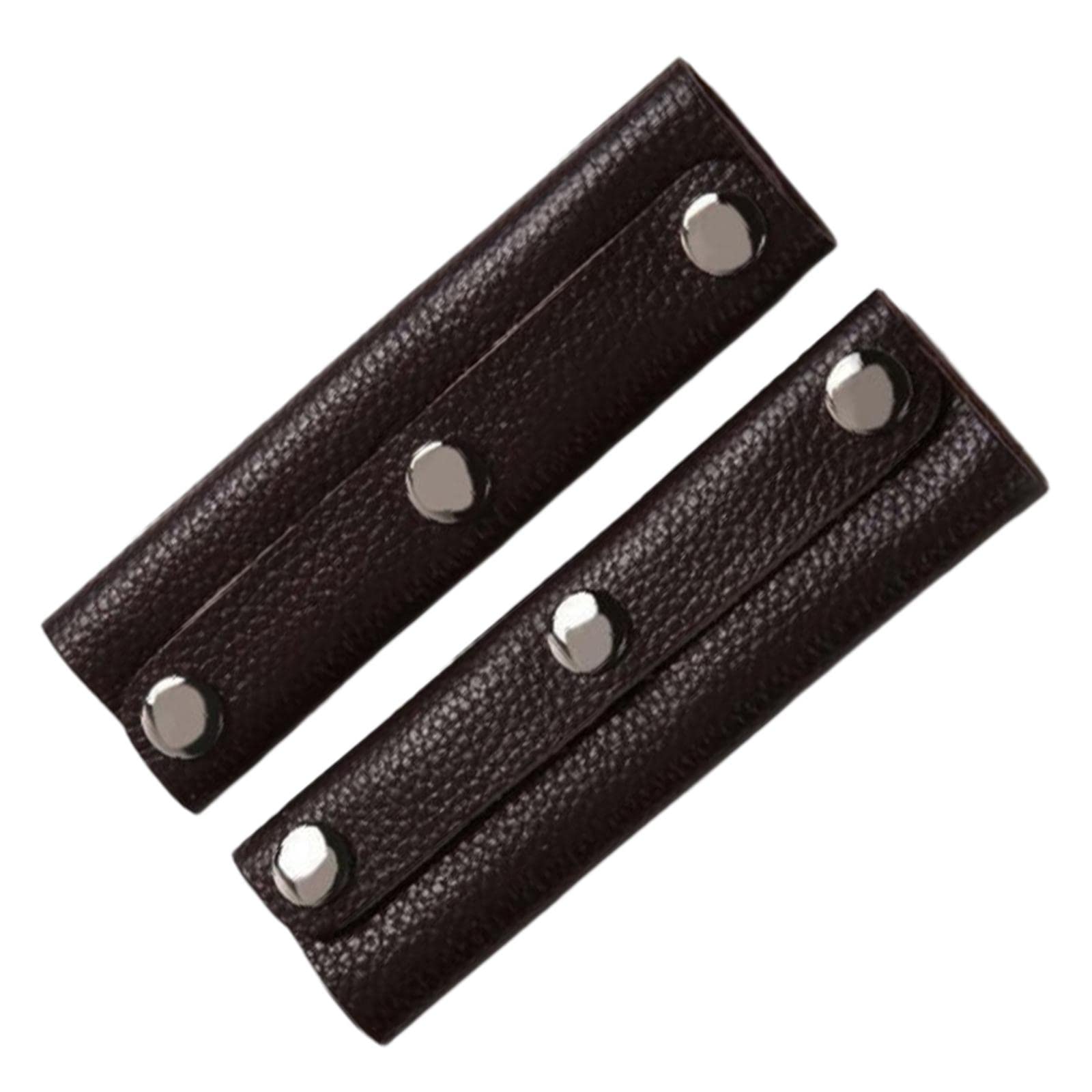 2x Leather Handbag Handle Wrap Cover Handle Protectors Holder for Travel Bag Black-image-21