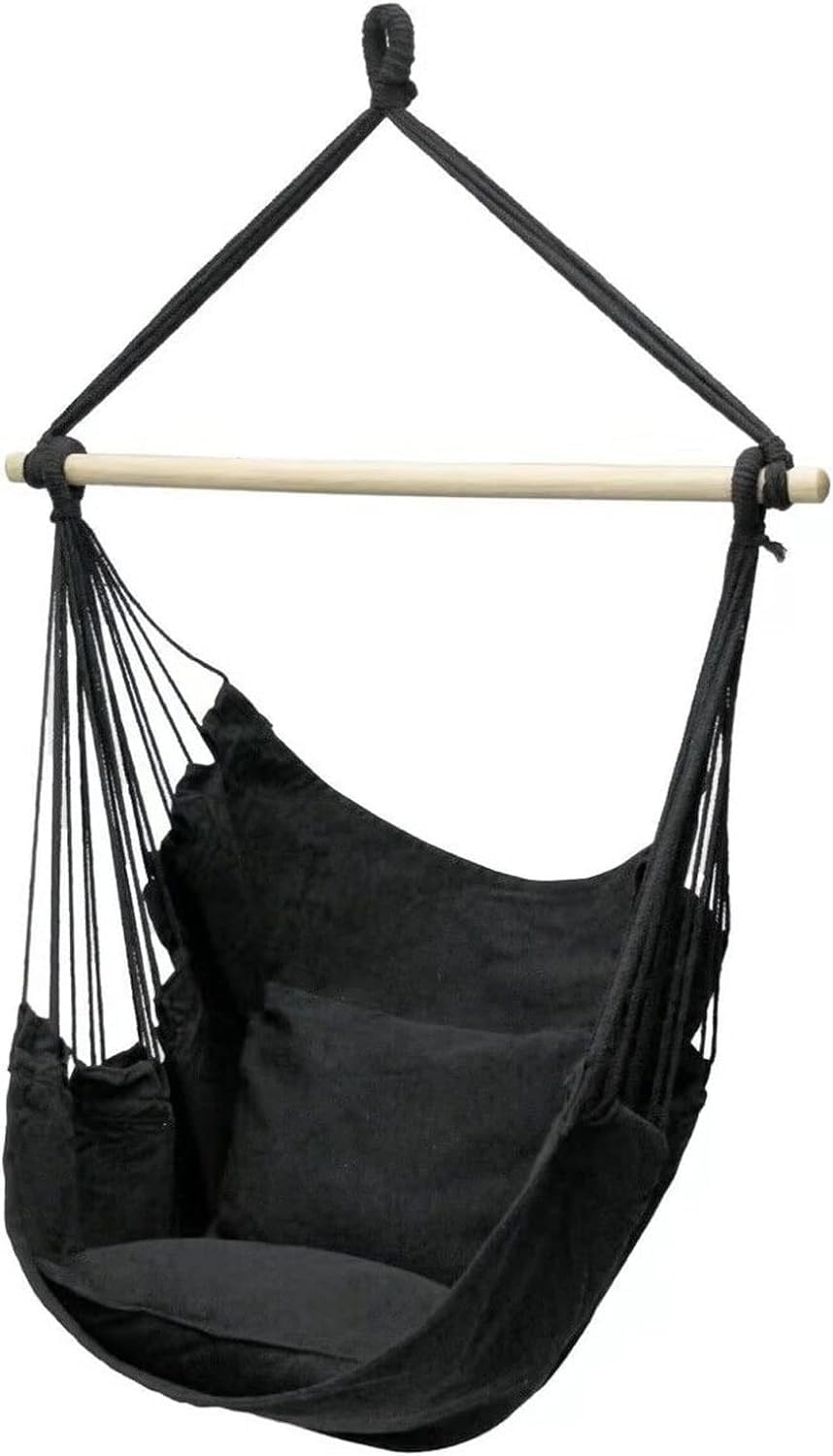 Hamacs suspendus chaise balançoire extérieure et dortoir intérieur avec tige bois
