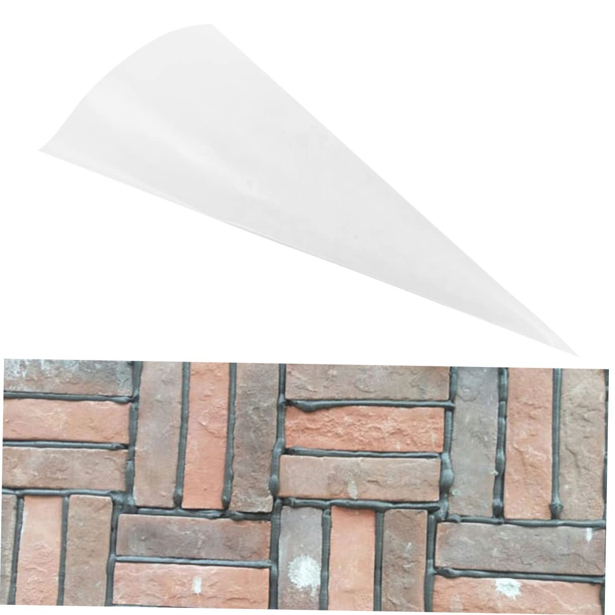 Saccapoche per Cemento Bianco in Hdpe da 50 Pezzi, Sacchetti per Malta Cementizia Protezione Mani e Facile Estrusione per Piastrelle e Muratura