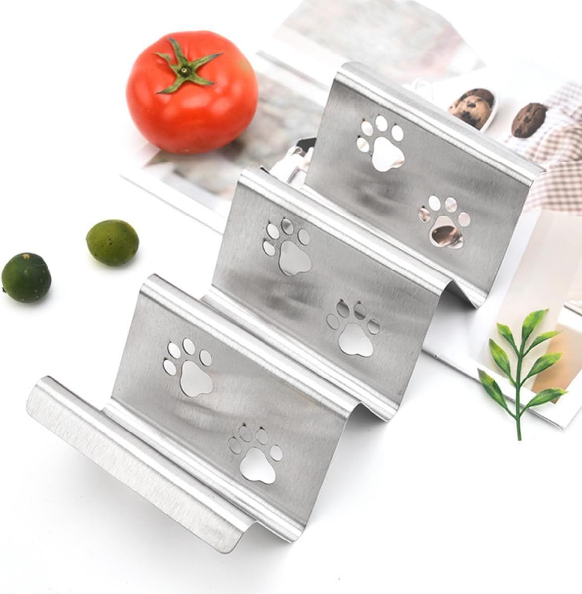 Stainless Steel Taco Holder Rack for Gyros Wraps and Tacos