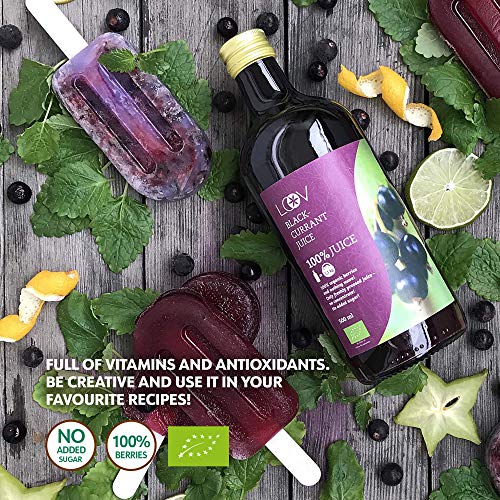 Organisch zwarte bessensap, 500 ml, puur sap, niet uit concentraat, geen toegevoegde suiker, geen water toegevoegd, geen… - Afbeelding 8