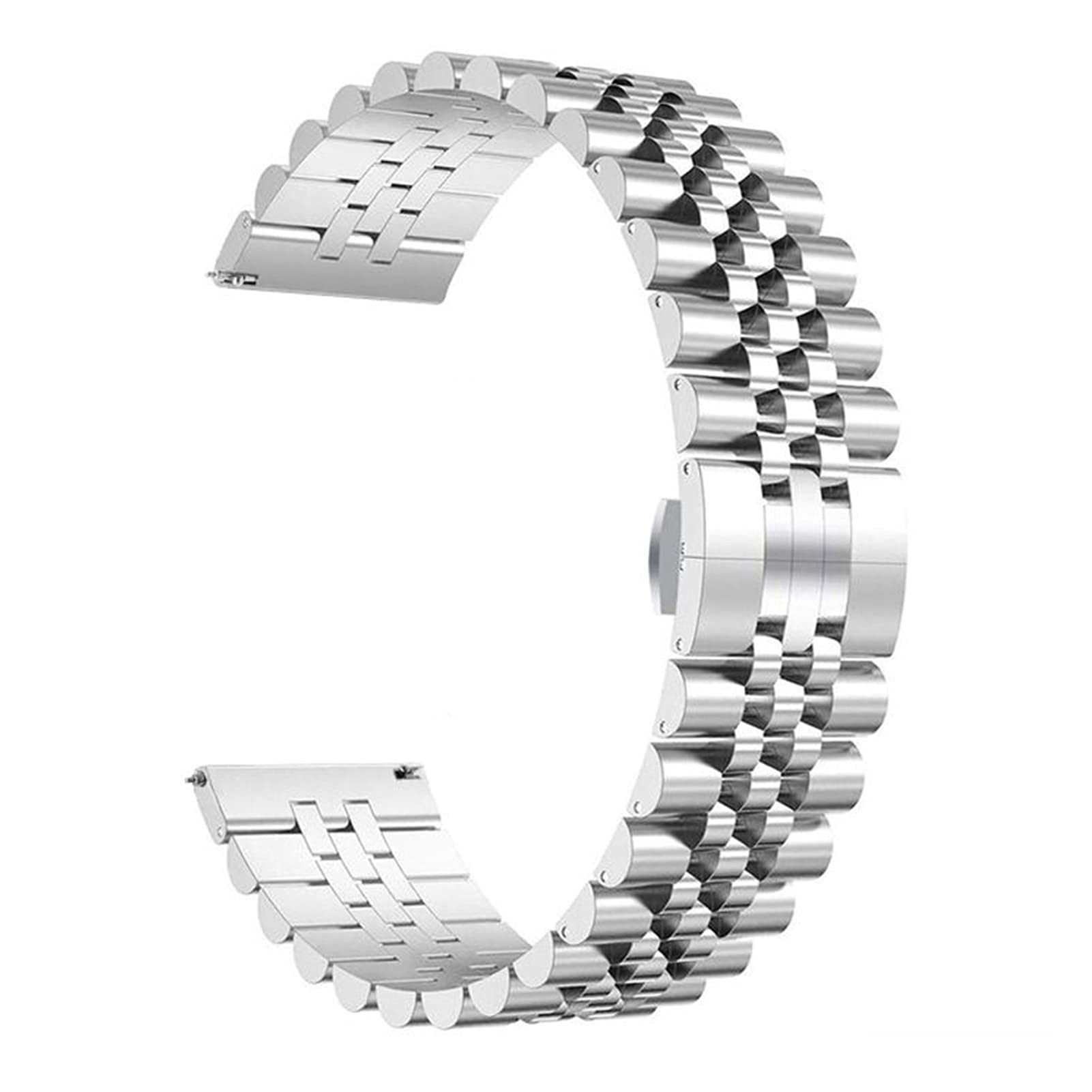 Mira la Correa de liberación rápida Correa de Acero Inoxidable Adecuada para Pulsera sólida de reemplazo de Pulsera de Metal Adecuado para una Correa Desmontable de 20 mm de 22 mm