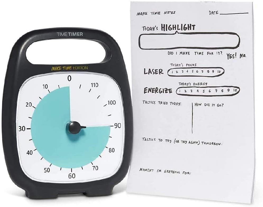 Time Timer Plus Make Time Edition Horloge de compte à rebours visuel de ...