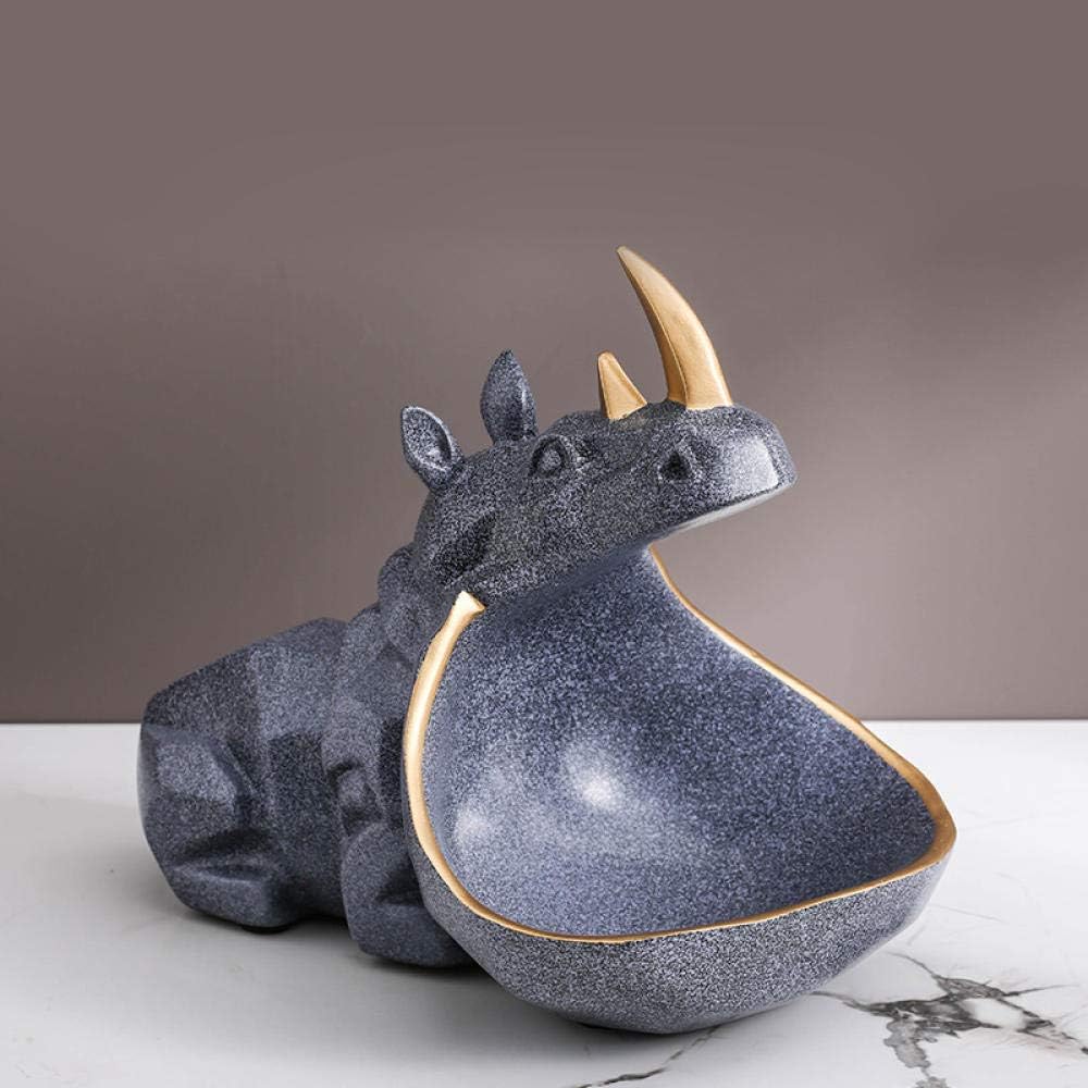 Sculpture Appreciation Bust Animal Statuette Desktop Storage Box Table Decoration