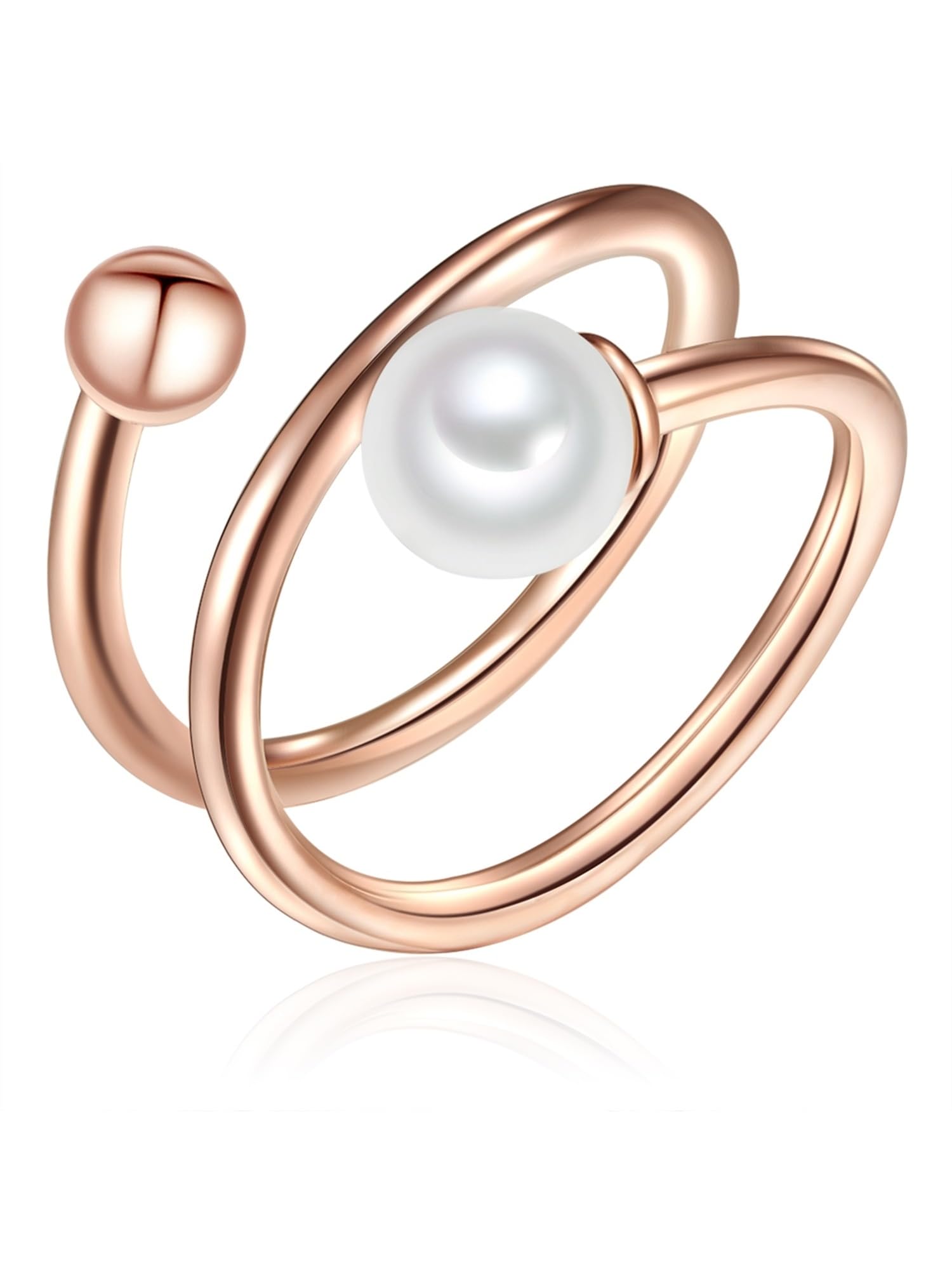 Lulu & Jane Damen Ring 925/- Sterling Silber roségold