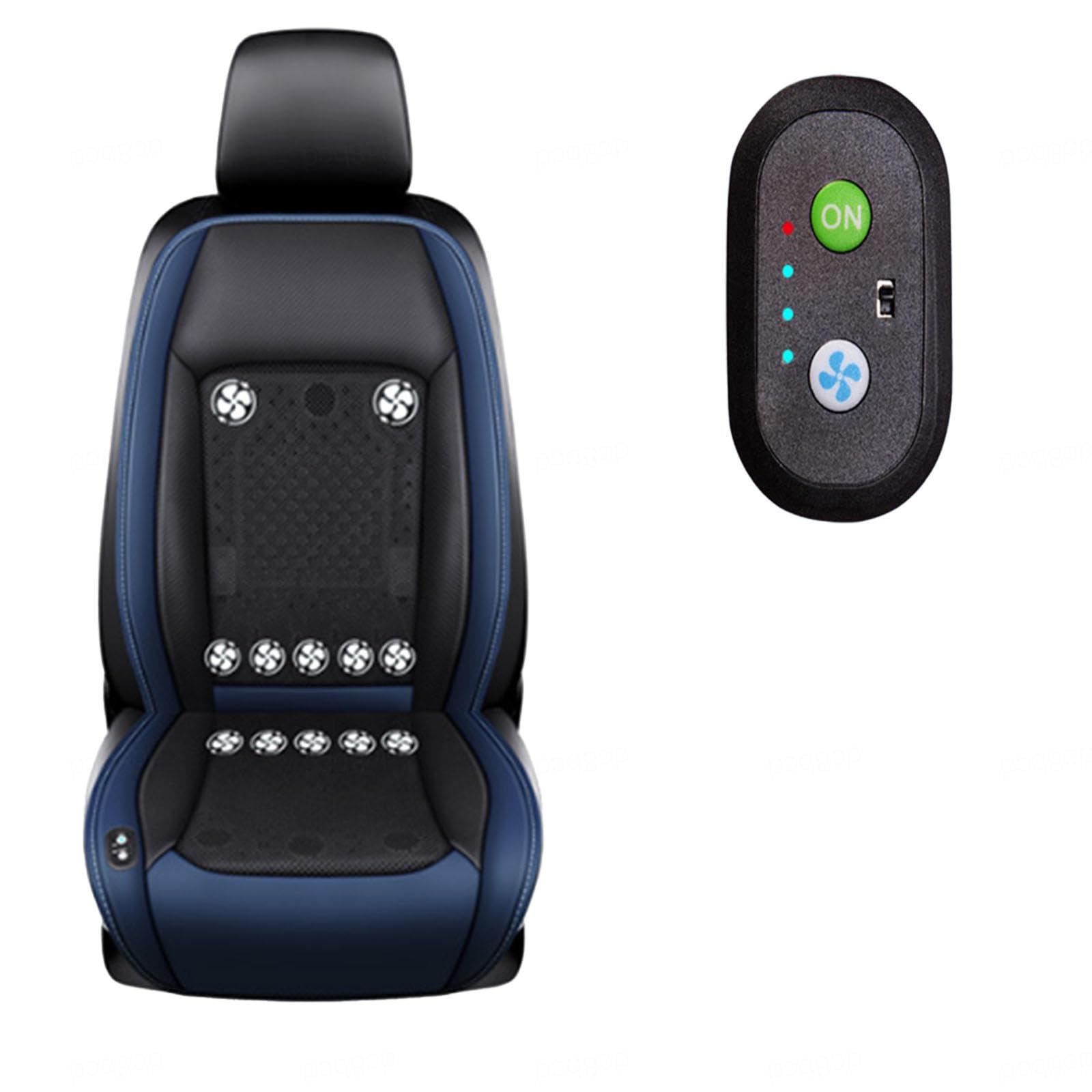 LRF-yxkj Ventilated Car Seat Cover 12V-24V 3 Cooling Air Speeds Car Seat Covers for Ventilated Seats for Cars,Suv,Sedans and Pick-Up Trucks,Blue-24V12Fan