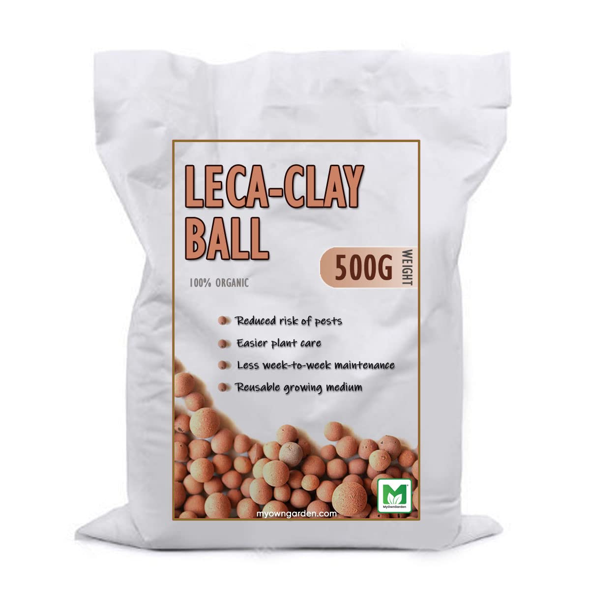 MyOwnGarden Leca Balls Clay Balls 500g for Hydrotons, Leca Lightweight Expanded Aggregate, Ball for Hydroponics and Aquaponics (B09Y63438D) Amazon Price History, Amazon Price Tracker
