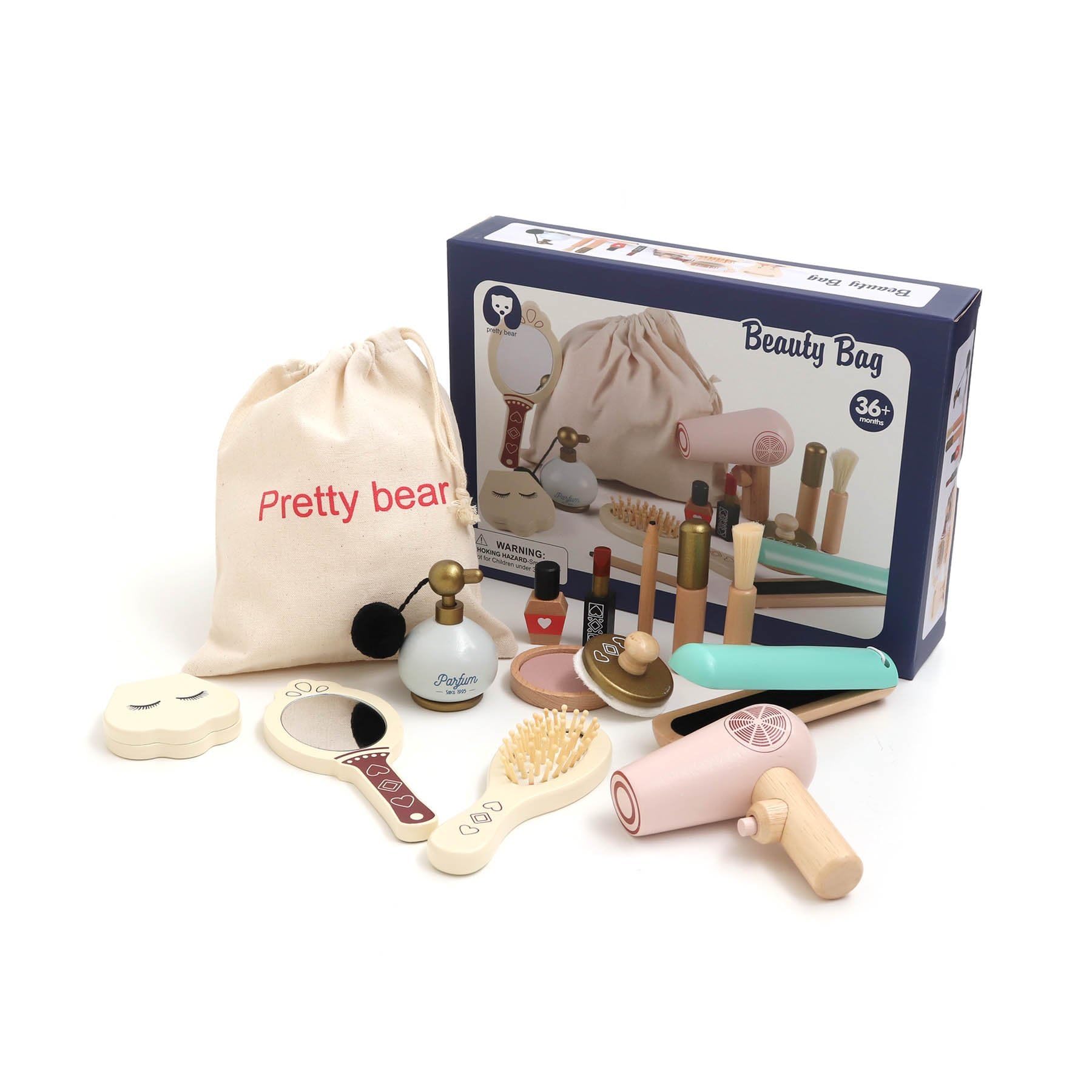 Amazon | [F.O.TOYBOX] 木製 コスメおもちゃセット 6941362