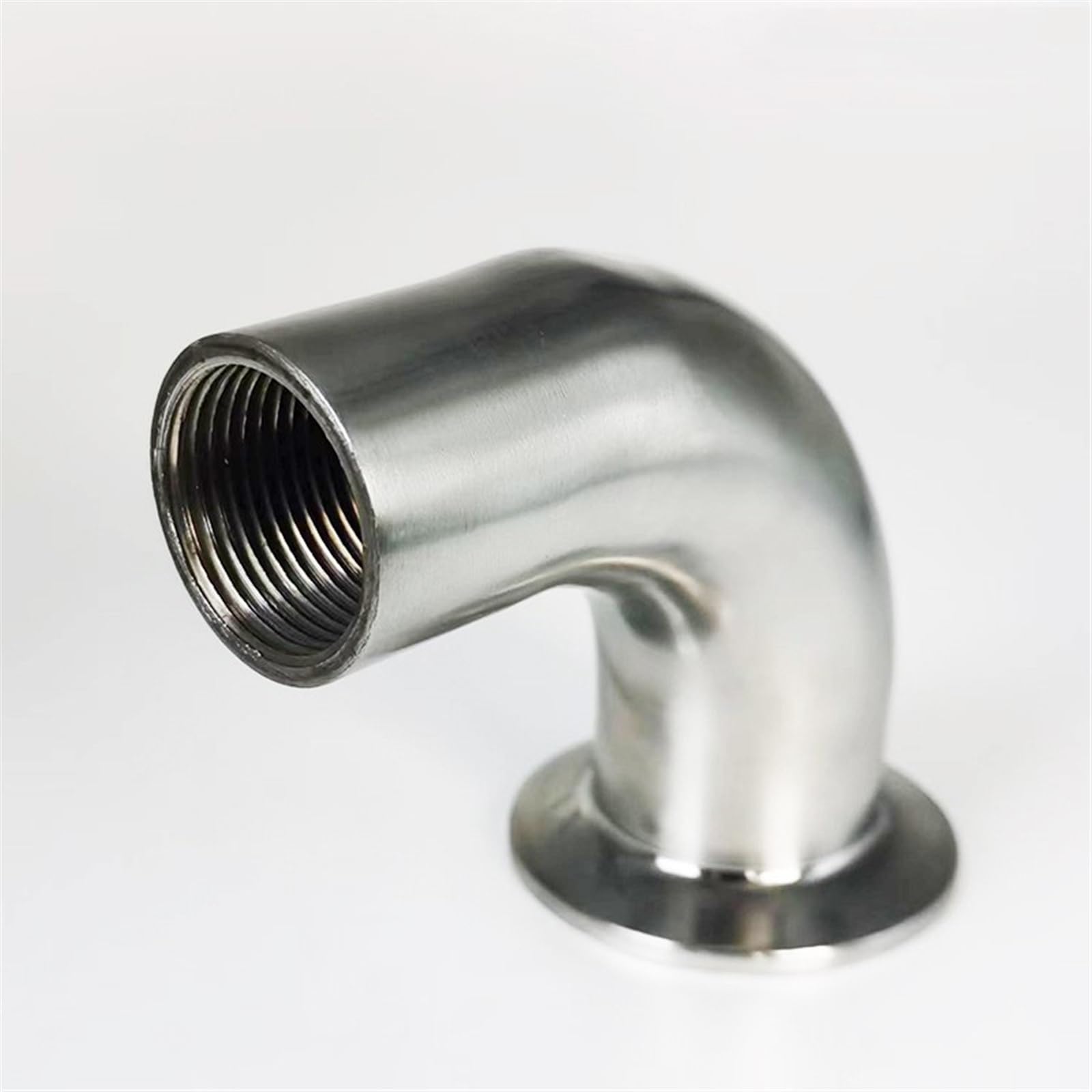 DN15/DN20/DN25/DN32/DN40/DN50 BSP Female Threaded Pipe Fitting 90 Degree Elbow 1.5'' Tri Clamp 50.5mm Ferrule(Dn25)