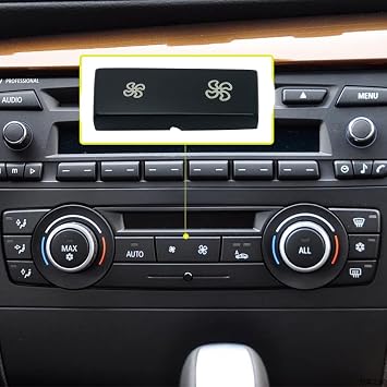 AC Climate Control Panel Fan Speed Button Cap Replacement for BMW 1 3 X1 X3 Series E81 E87 E88 E82 E90 E91 E92 E93 E84 F25 Ventilation Wind Adjustment Button Trim