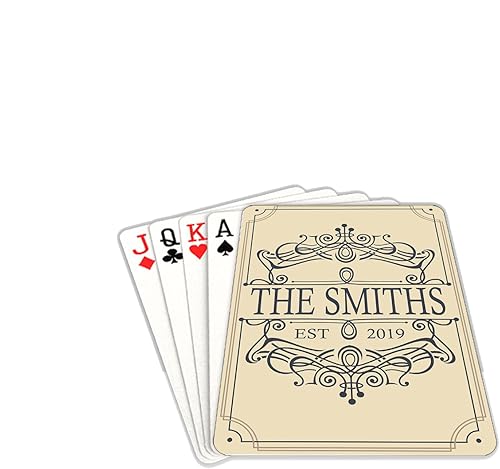 Miniatura 2 de Naipes vintage personalizados con nombre, cartas de póquer personalizadas, baraja personalizada de cartas de juego temáticas, regalos de fiesta para