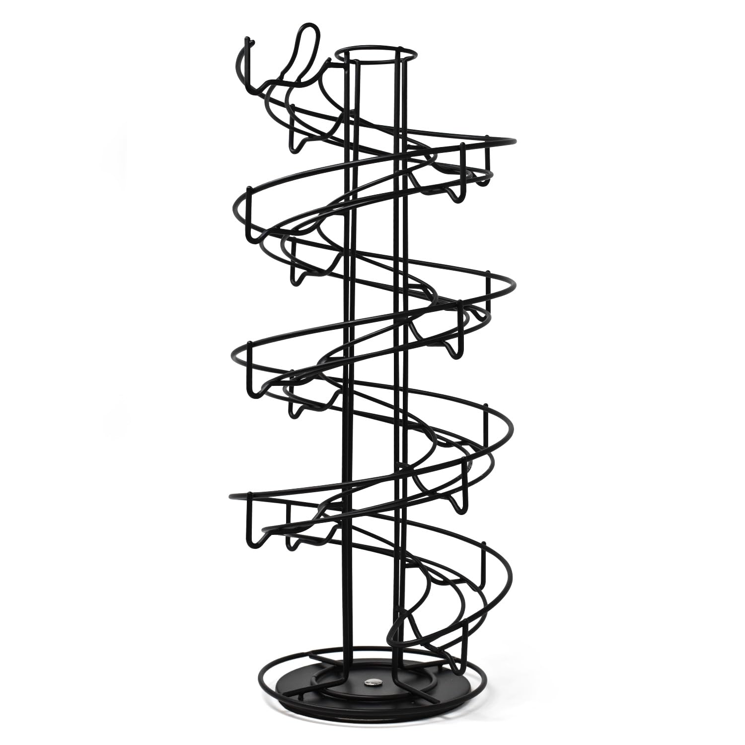 Joeji's Kitchen Rastrelliera Portauova con base antiscivolo - Porta uova per oltre 3 dozzine di uova - Contenitore per Uova Spirale - Negro