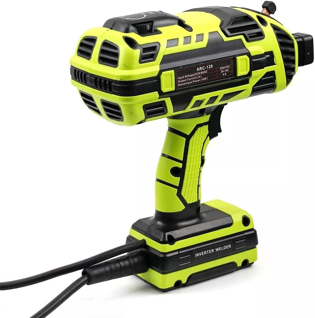 ele ELEOPTION 110V Electric Welder Hand Held Welding Machine Kit 4600W Portable Arc Welder Tools With 10 welding rods Suitable for 2.5 and 3.2mm electrodes