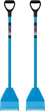 Roof Tear Off Shovel 47.5 in 2 Pack El Burro Shingle Shovel Stripper | Heavy Duty Steel Roofing Removal Tools for Shingles & Nails | Blue