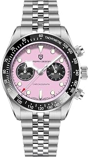 LACZ DENTON Pagani Design 1718 Panda Dial Men's Chronograph Watches Japan VK64 Movement Stianless Steel 100M Waterproof Men Fashion Casual Watch