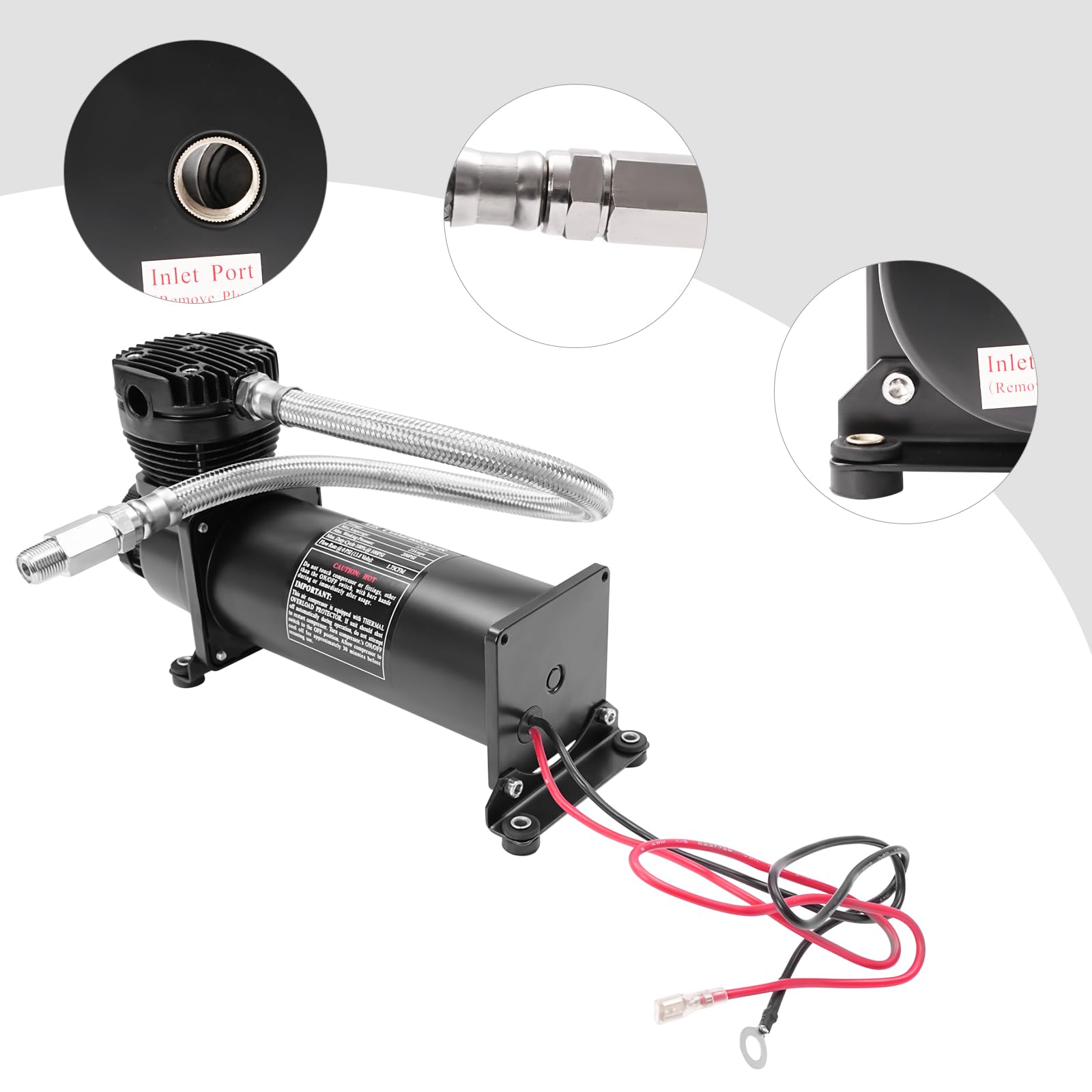 Kompressor Druckluft Kompressor Tragbarer Luftkompressor 12V 200PSI Maximale Arbeitsdruck 1.75CFM Durchflussmenge Kompressoren