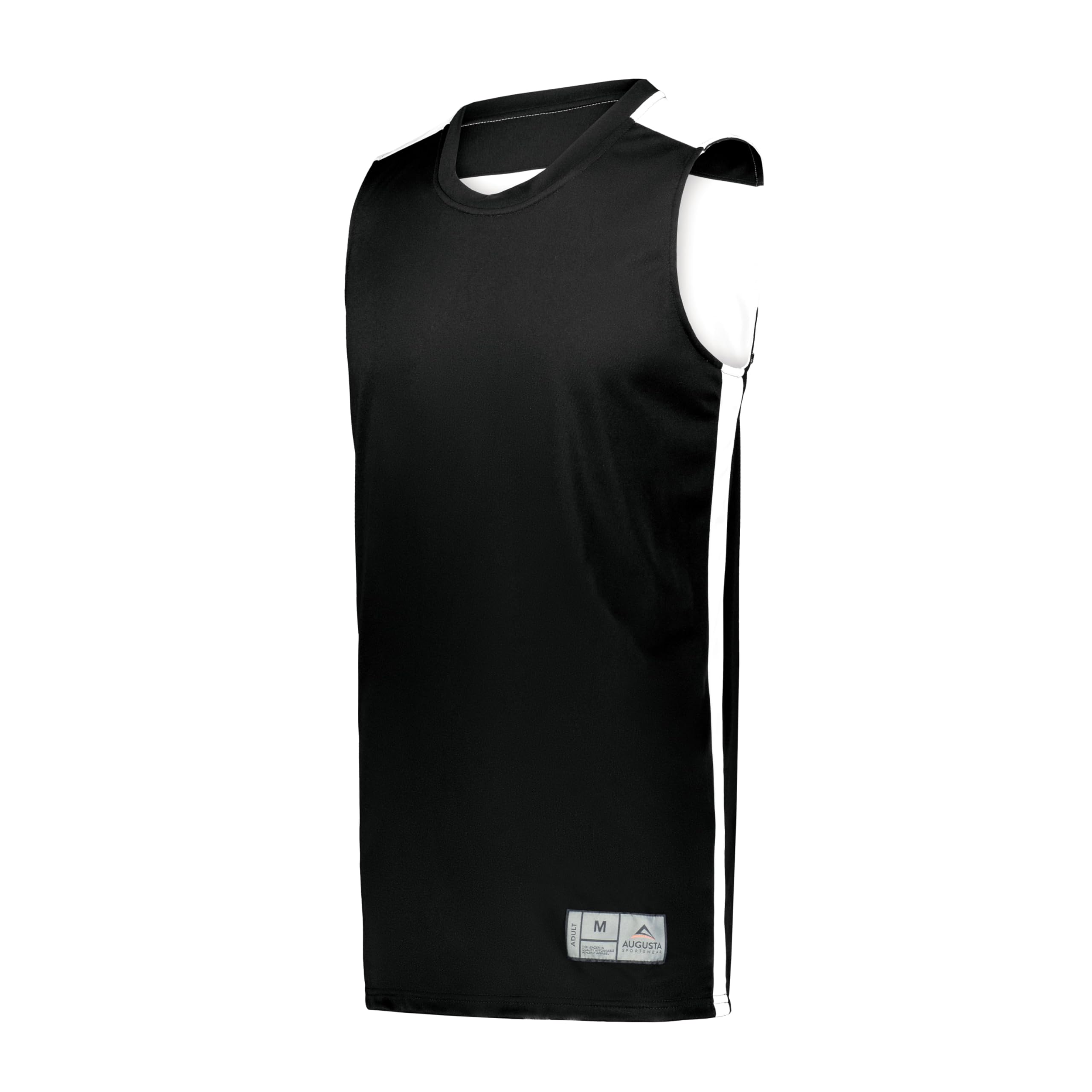 Augusta Sportswear Boys' Standard Youth Swish Reversible Basketball Jersey, Black/White