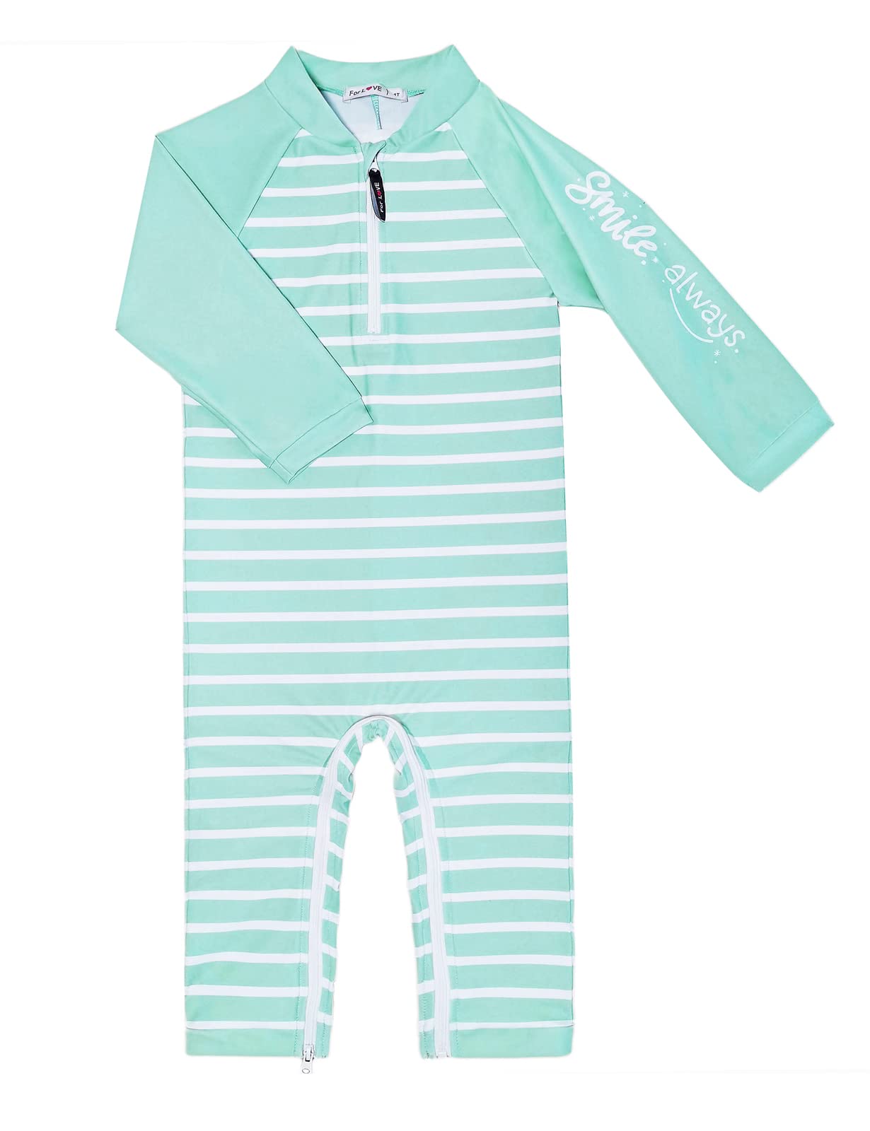 weVSwe Baby Toddler Boy Swimsuit Long Sleeve Baby Swimwear UPF 50+ Sun Protection Rash Guard Swimming Costume with Crotch Zipper 0-3 Years — view 121