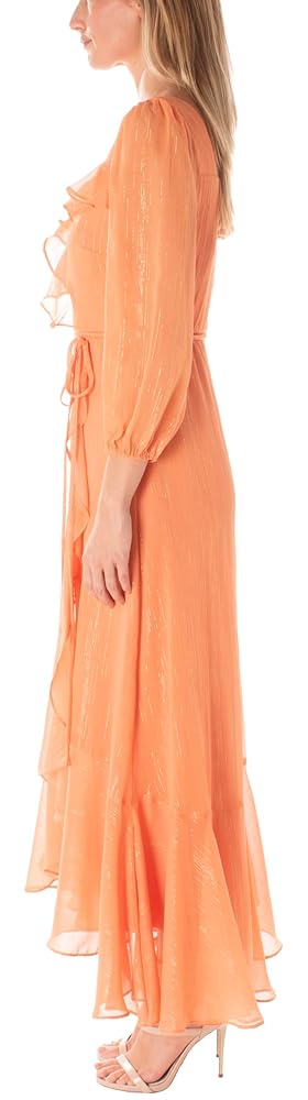   ★【マキシ ドレス】Floral Faux Wrap Chiffon Set-D40NY22366-11562963-