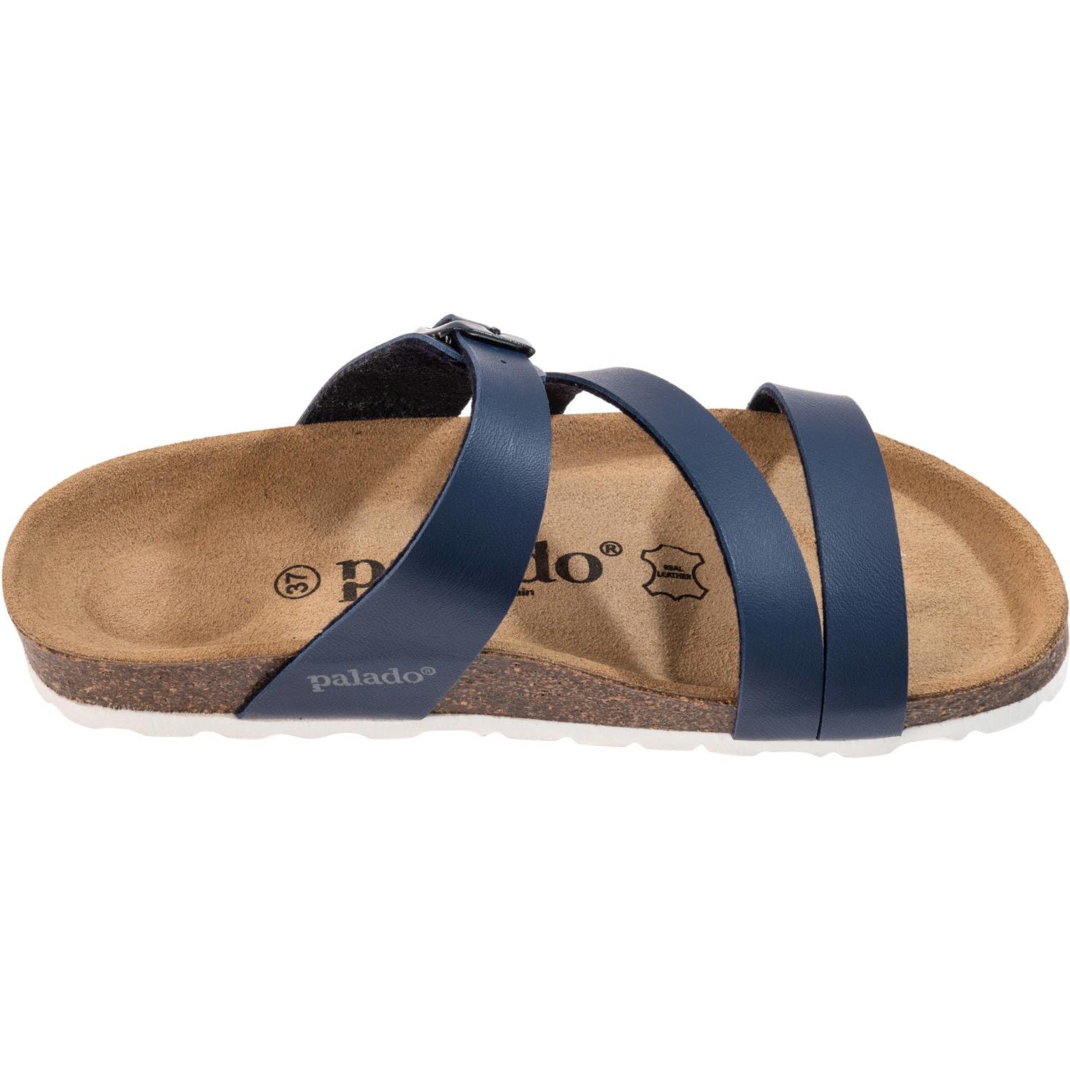 Palado Damen Pantoletten Ikaria – bequeme Sandalen Made in Spain - Hausschuhe mit dämpfendem Kork-Fußbett - modische Sommerschuhe