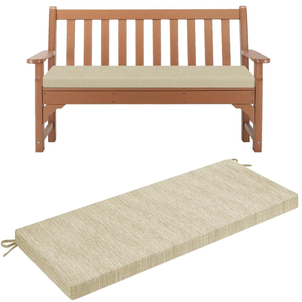 Coussin de banc d'extérieur amovible idéal pour vos après-midis détente sur la terrasse