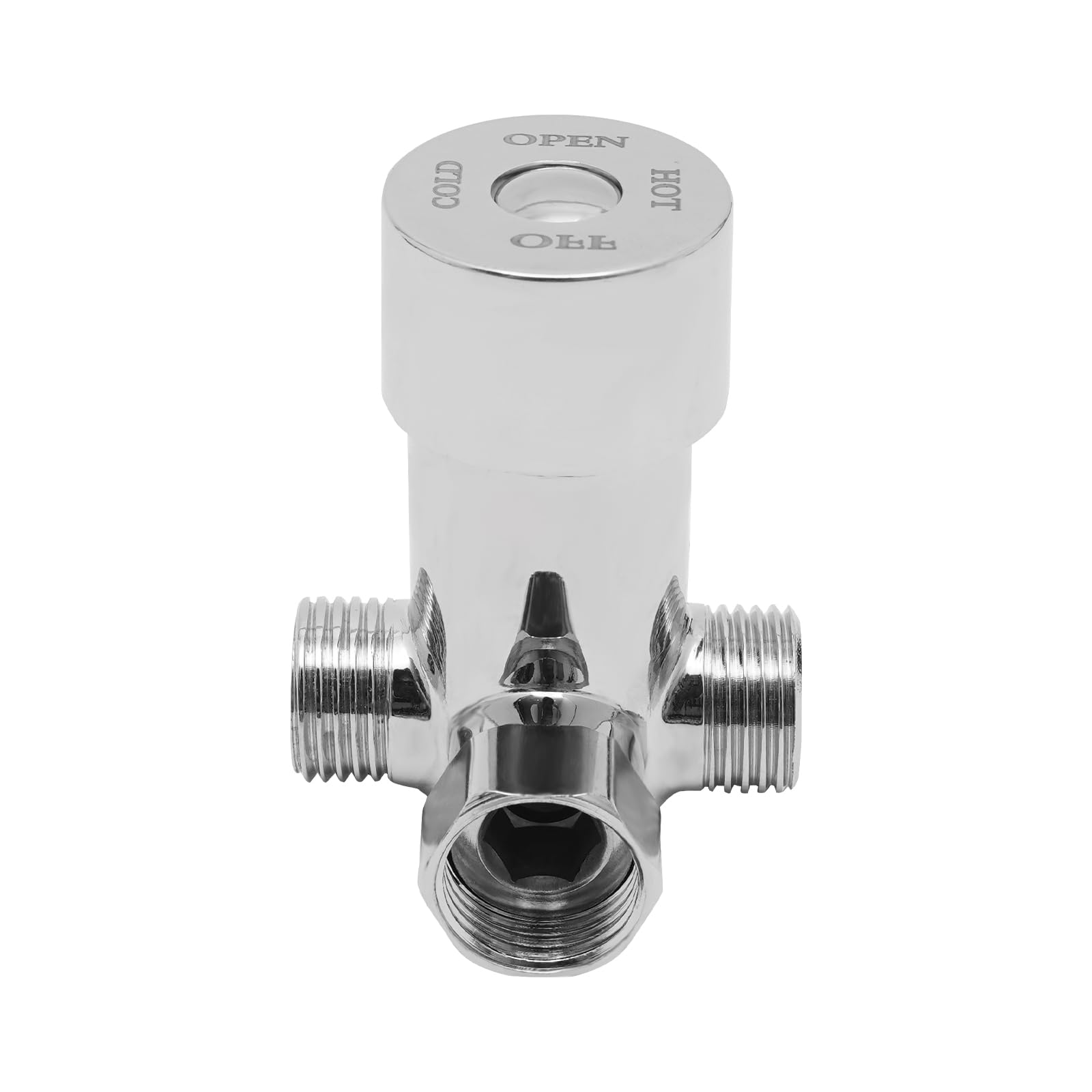 Grifo con sensor infrarrojo para baño, grifo de lavabo sin contacto, con sensor automático, para lavabo, baño (16,5 x 18 cm)