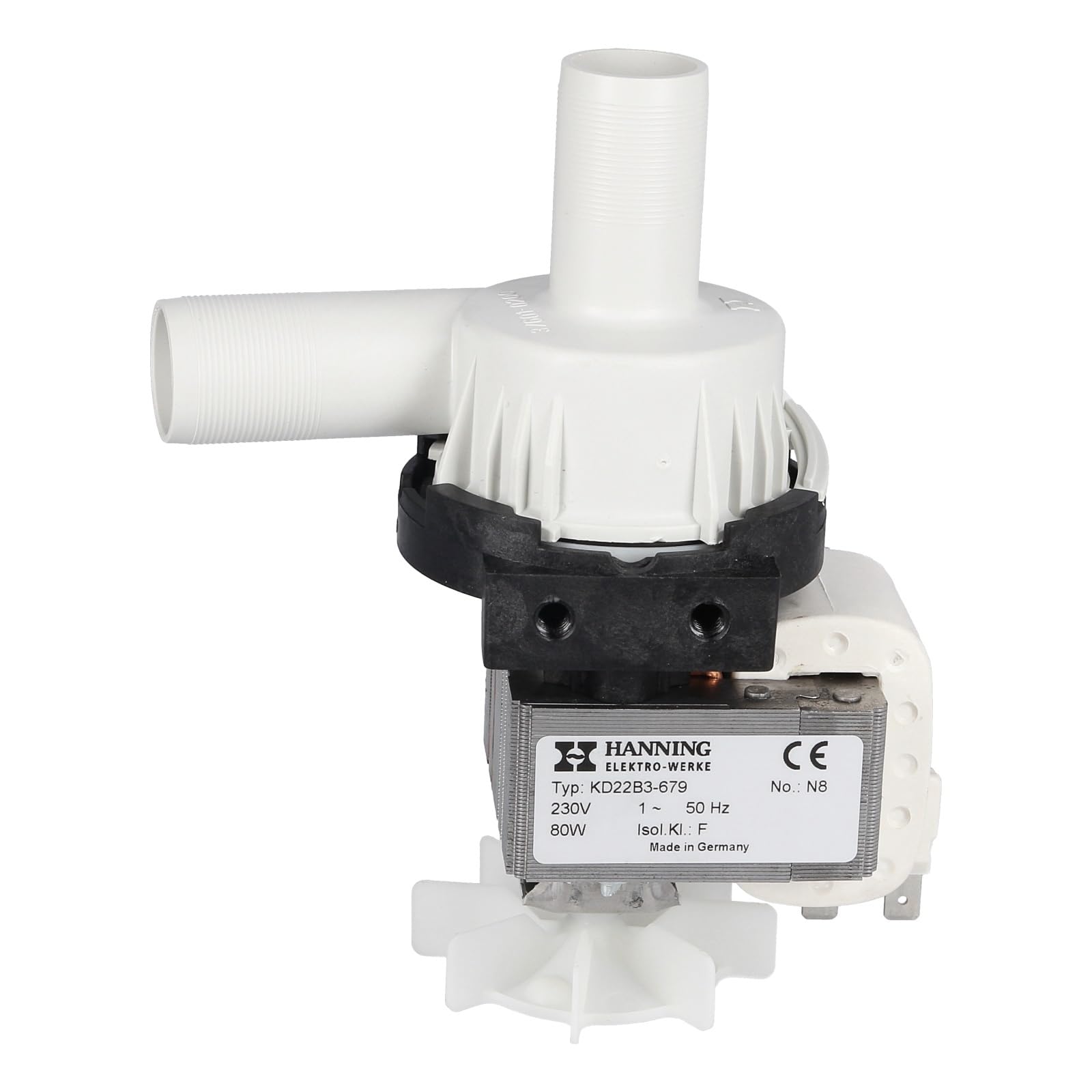 easyPART passend für HANNING KD22B3-679 Ablaufpumpe mit Pumpenkopf passend | für Miele 958662 in Waschmaschine, EUROPART 282999, eu282999, 4812, Geschirrspüler, Laugenpumpen, Entleerungspumpen