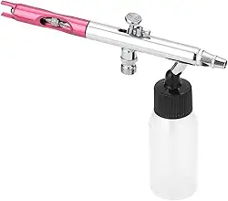 Conjunto de Aerógrafo Profissional 0 35mm para Pintura Artística Modelagem com Adaptador G1 8 Chave Ajuste 2 Copo Fluido Tampa Caneta e Suporte Metal