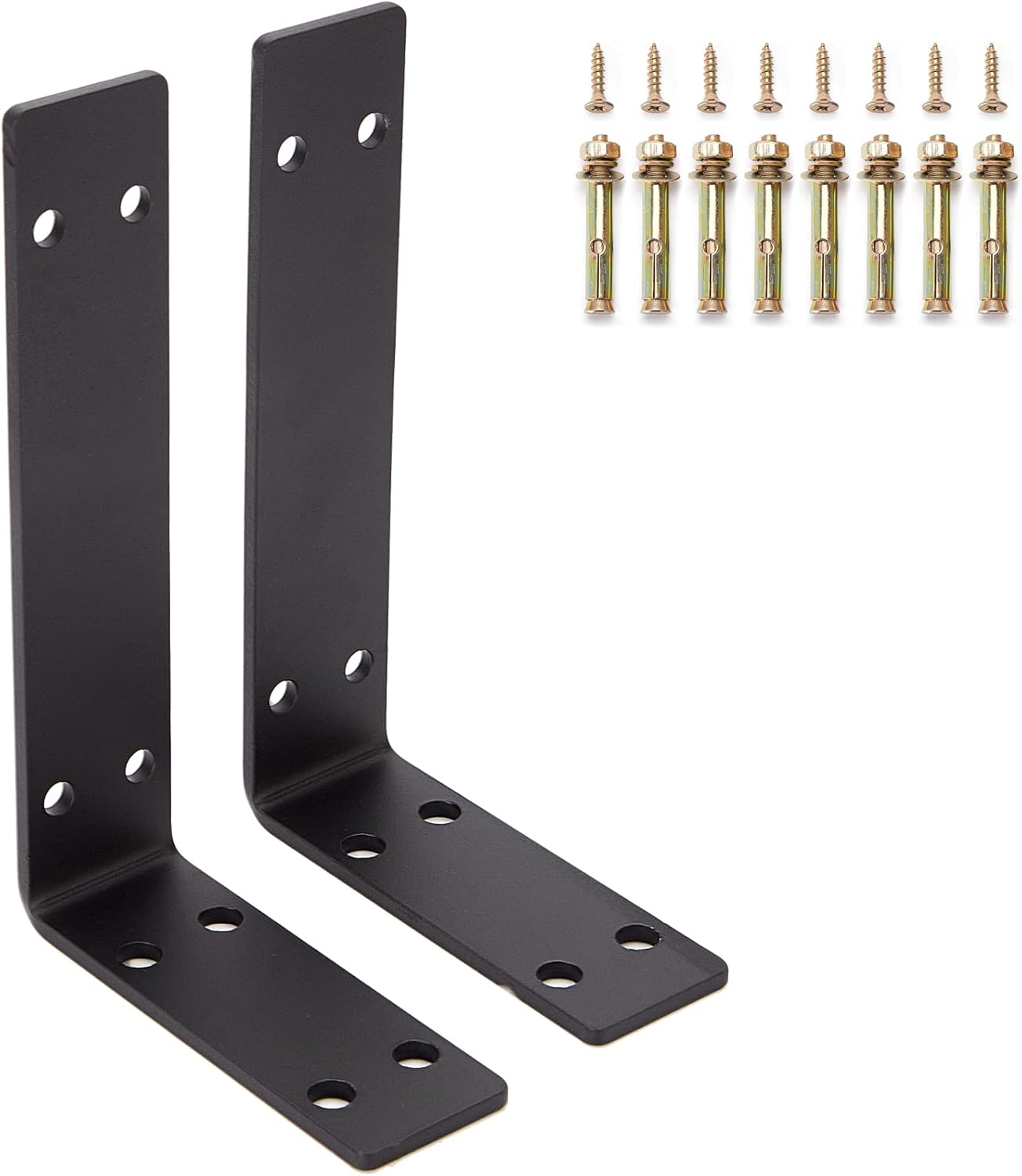 Goyappin Heavy Duty L Bracket, 2 Pack 4x6Inch, 1/5IN Thicken Countertop Support