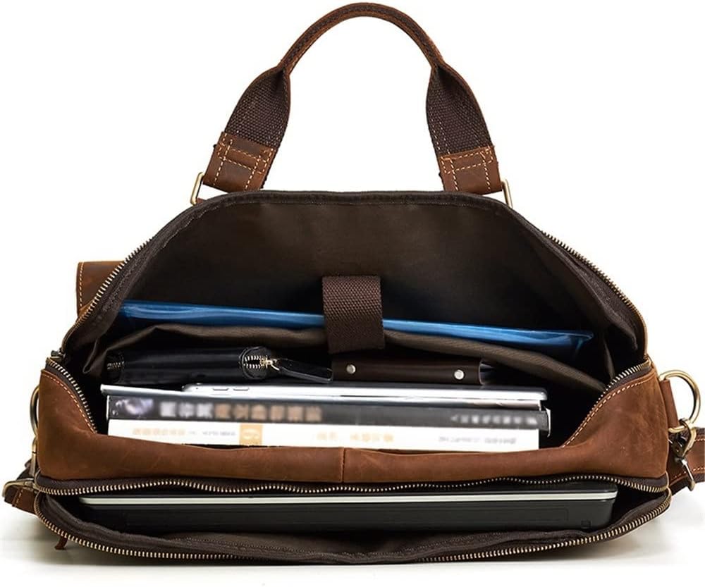 Fashion Large Capacity Men's Business Briefcase Portable Bag Computer Shoulder