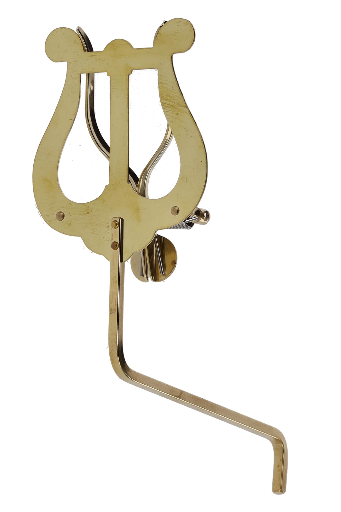 GEWA Porte-partitions de marche Saxophone - Laiton - Lyra de taille moyenne - 2 poussoirs