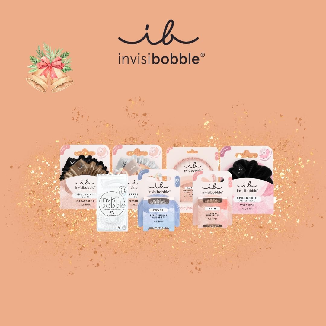 Invisibobble Calendrier de l'avent 2022 femme - Calendrier de l'avent fille et femme avec 24 elastiques cheveux - Elastiques cheveux spirale sans traces
