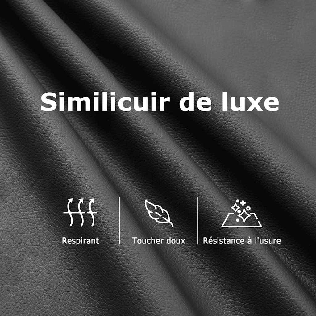 vidaXL Fauteuil de Massage Inclinable, Chaise de Relaxation avec Dossier, Siège avec Repose-Pied, Fauteuil TV de Salon, Moderne, Gris Similicuir