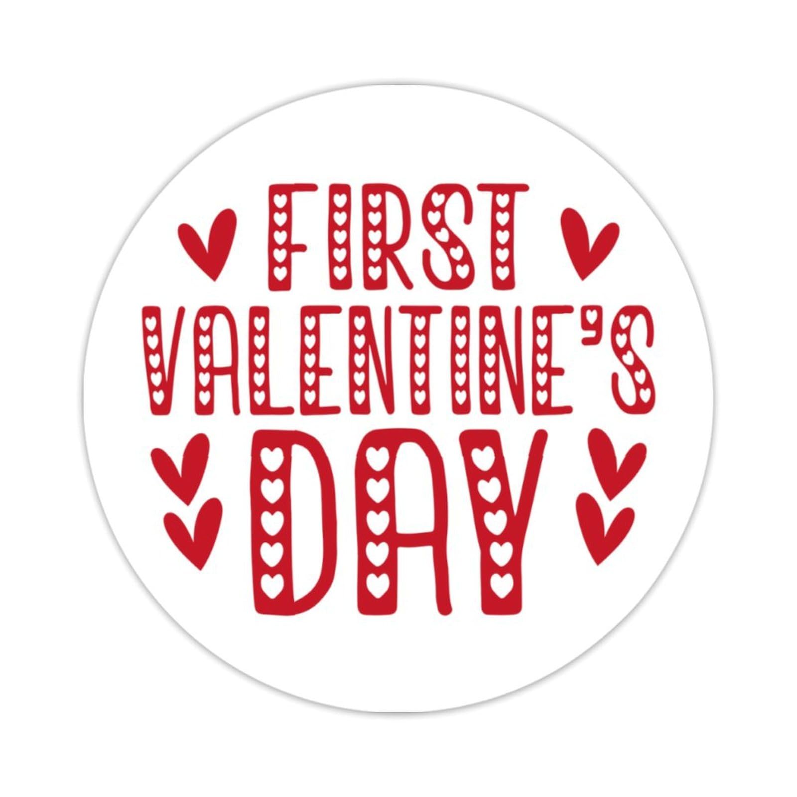 100 Pcs Valentine's Day Stickers - 'Who Needs Cupid' Round Vinyl Stickers, 2 Inch
