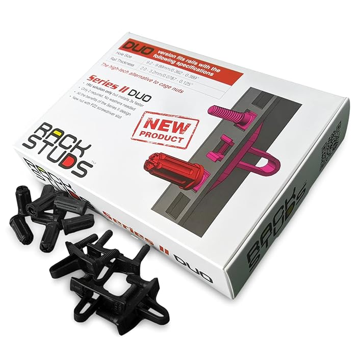 Buy Rackstuds DUO 1RU Rack Mount Solution Series II No More Cage Nuts! The Easiest and Safest