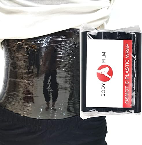 4 rollos de película negra de plástico osmótico prémium de 196.9 ft