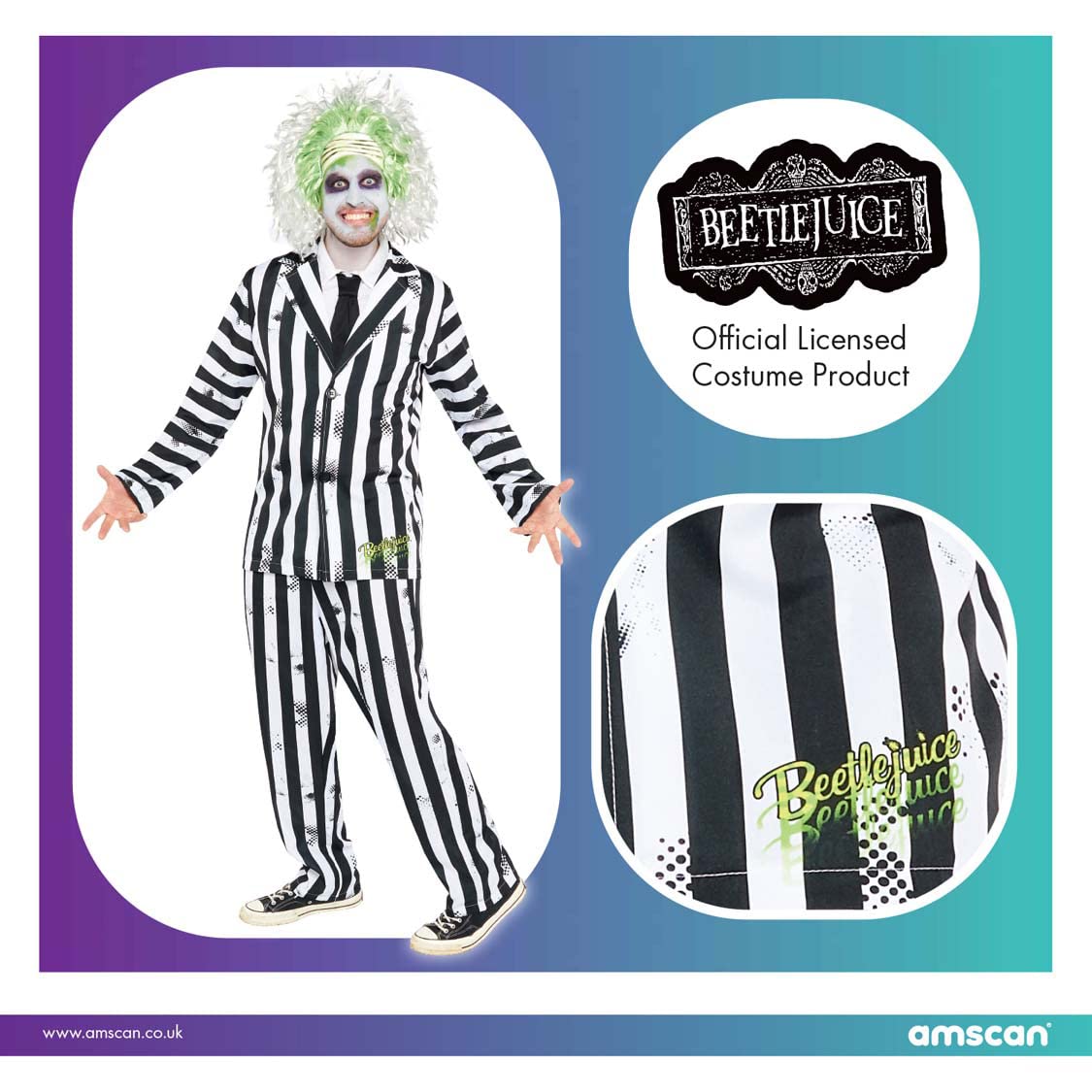 amscan (PKT (9907623) Beetlejuice (duży)