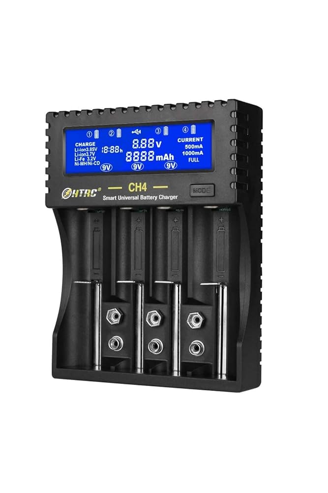 Amazon.co.jp: HTRC 電池充電器 18650 9V 充電器 リチウムイオン