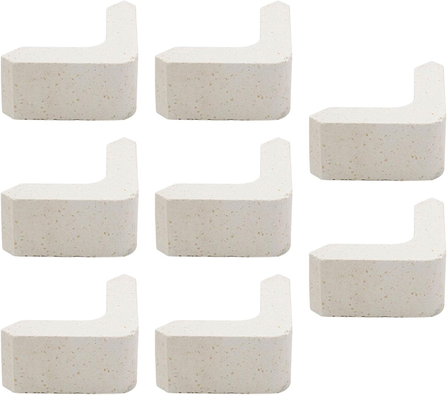 Colaxi 8Pcs Pottery Posts Support Stilts Stackable High Temperature Resistant Mullite for Workshop Reusable Firing Accessories