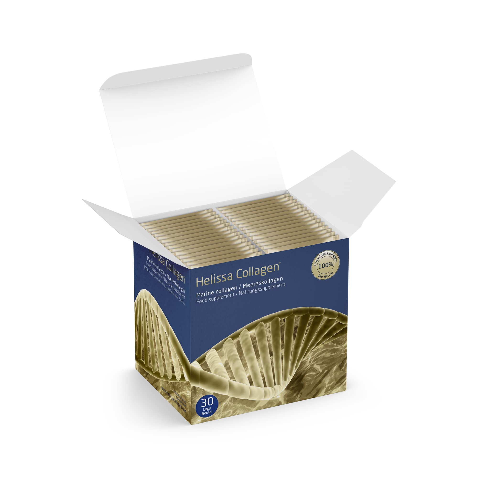 Collagène marin | poudre hydrolysée | hydrolysat de collagène bioactif peptides de type 1, 2 et 3 | sans additifs | goût neutre et solubilité parfaite (1 piéce)