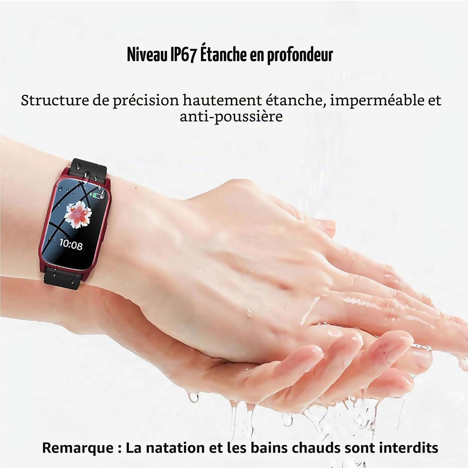 Montre intelligente avec détection de chute pour senior avec appel SOS et GPS, montre de sécurité pour personnes âgées pour homme et femme, bracelet d'alerte d'urgence pour Thanksgiving, Halloween