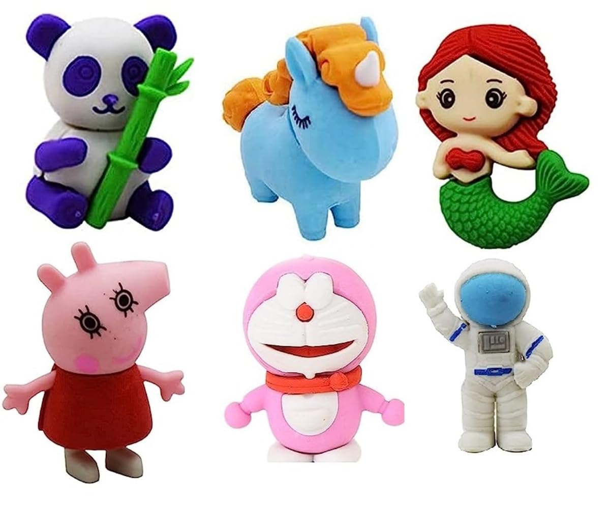 VR Creatives 6Pcs Mix Erasers for Kids Pencil Erasers Mini Rubber Erasers Set for Return Gift Prizes Desk Pets Gifts Back to School Supplies for Kids Girls Boys (B0CB9ZHNZH) Amazon Price History, Amazon Price Tracker