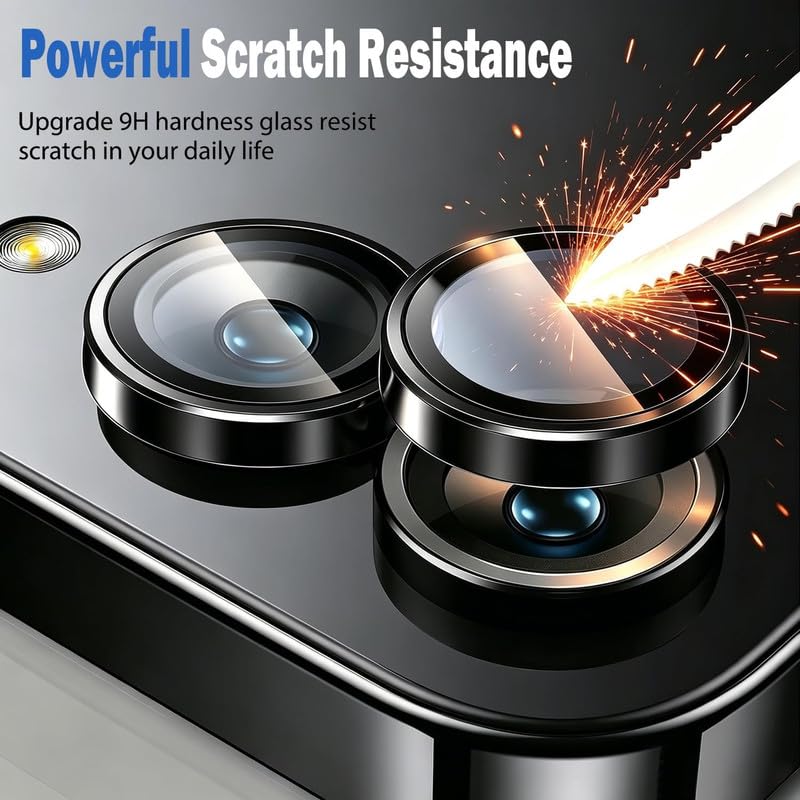 Image of HD+ New Camera Ring Lens Protector Tempered Glass For Vivo S2 5G | 9H Hardness, Full Coverage Camera Metal Ring Ultra-Thin /2PACK,Silver